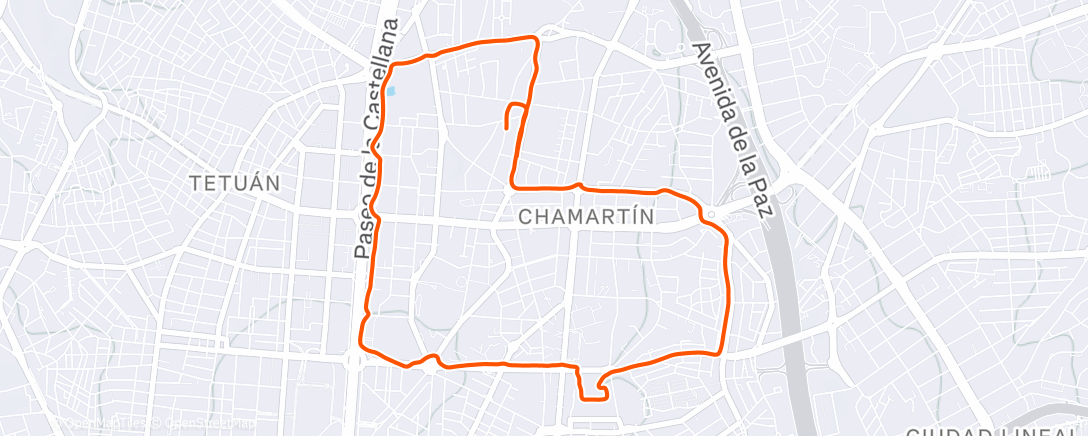 Map of the activity, Rodeando la lata de Sardina