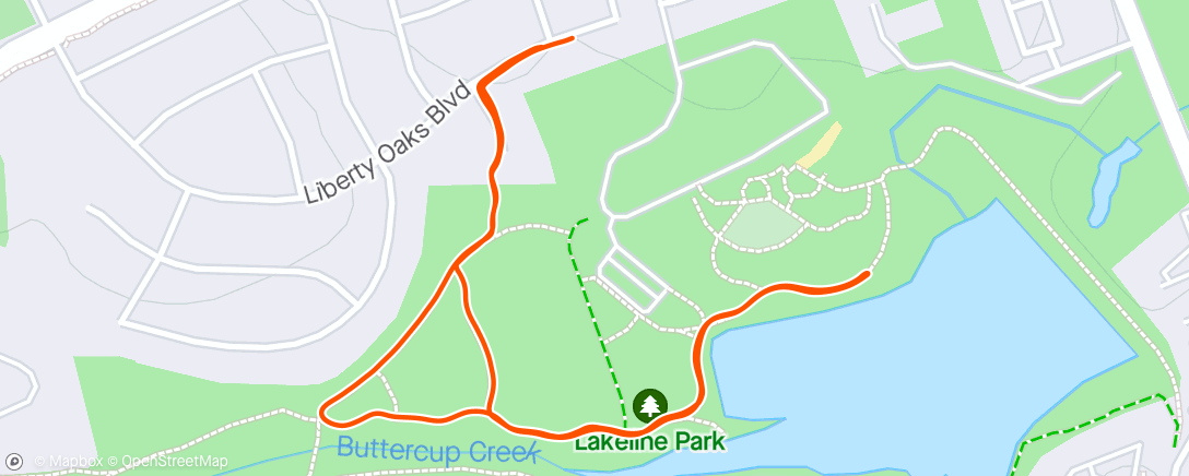 Map of the activity, Cedar Park / Cedar Park, Lakeline Village Pud Park