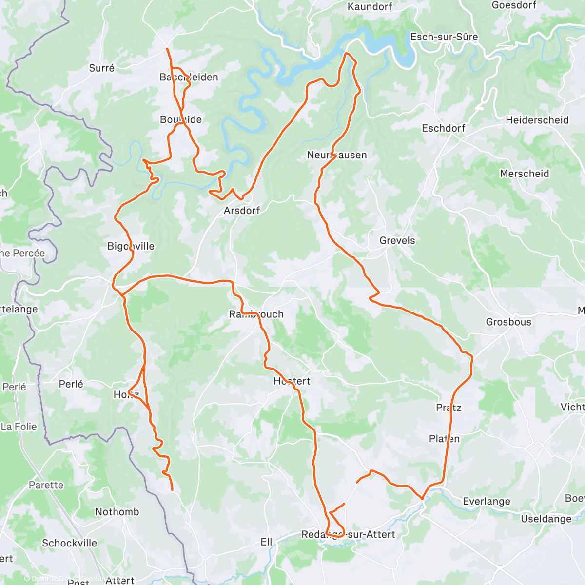 Peta aktivitas, Fahrt am Morgen