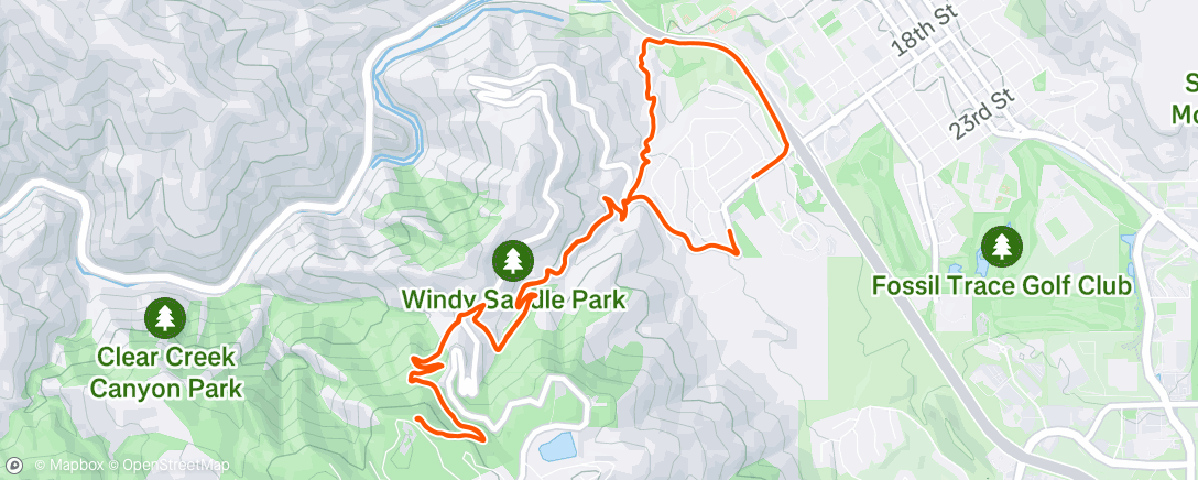 Map of the activity, Afternoon Ride