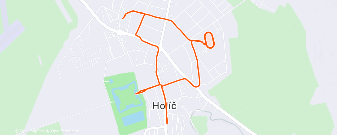 Map of the activity, Morning Run