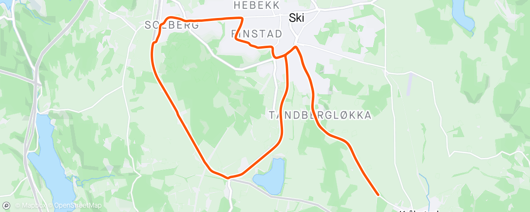 Map of the activity, Sykkel og barnevogn