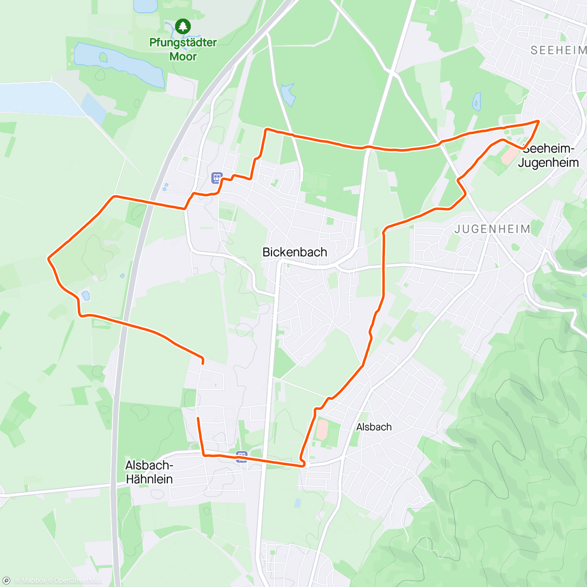 Map of the activity, Run Nr.3