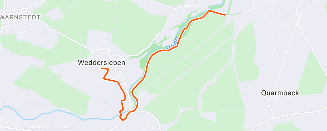 Map of the activity, Lunch Run