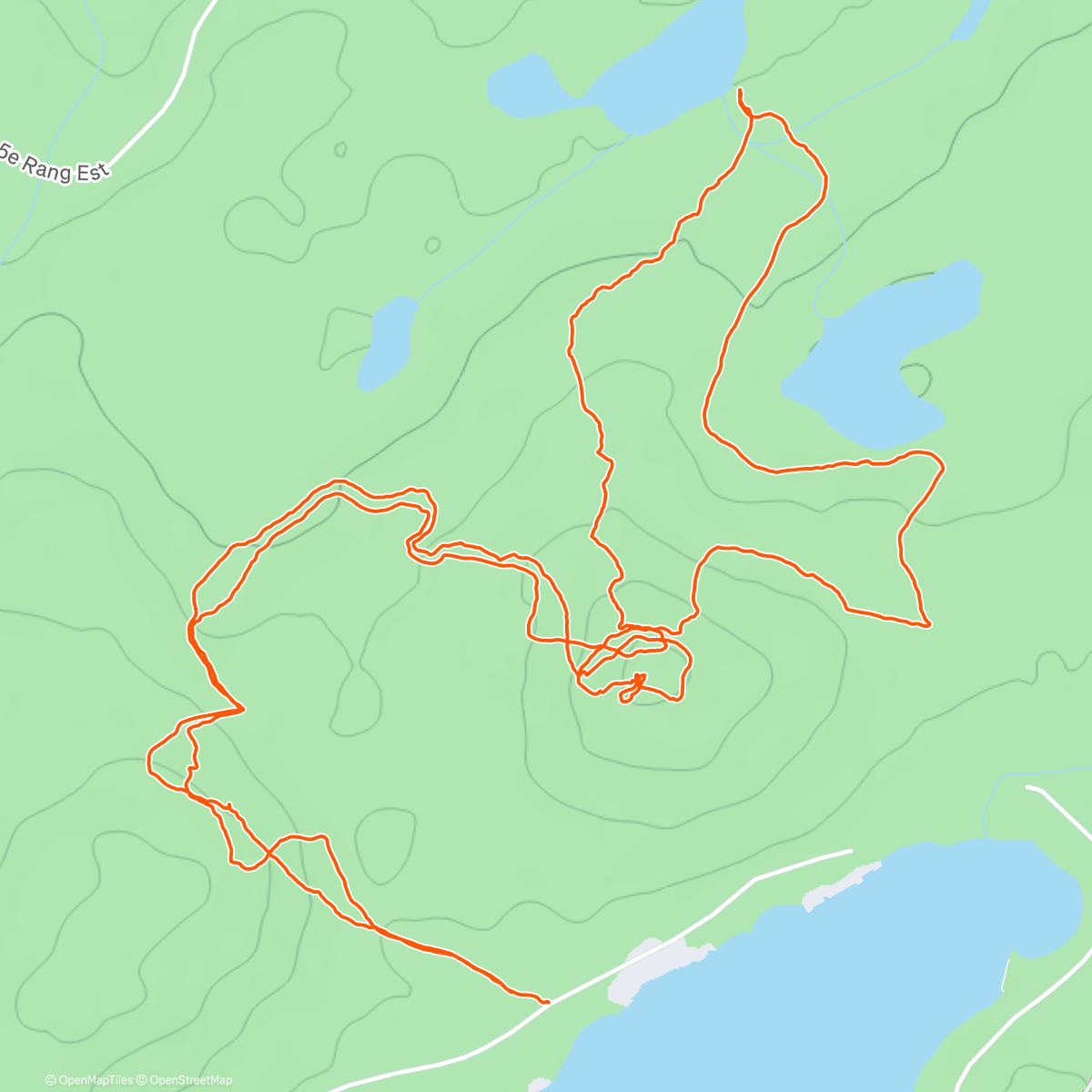 Map of the activity, Lunch Backcountry Ski