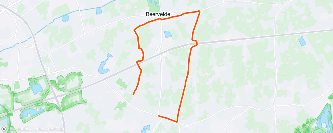 Map of the activity, Langlaufen had ook nog gekund ⛷️