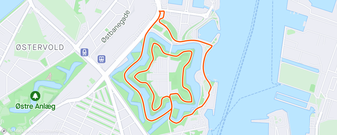 Map of the activity, Above Sports Work Run #1