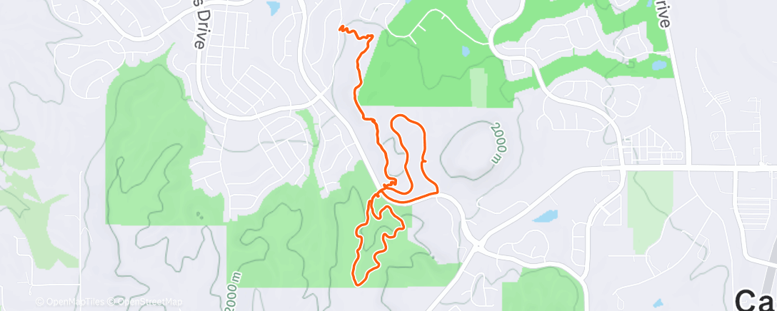 Map of the activity, Dark so early