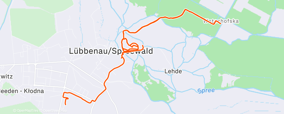 Карта физической активности (Mittagslauf)