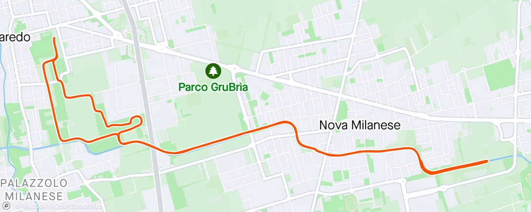 Map of the activity, Camminata mattutina