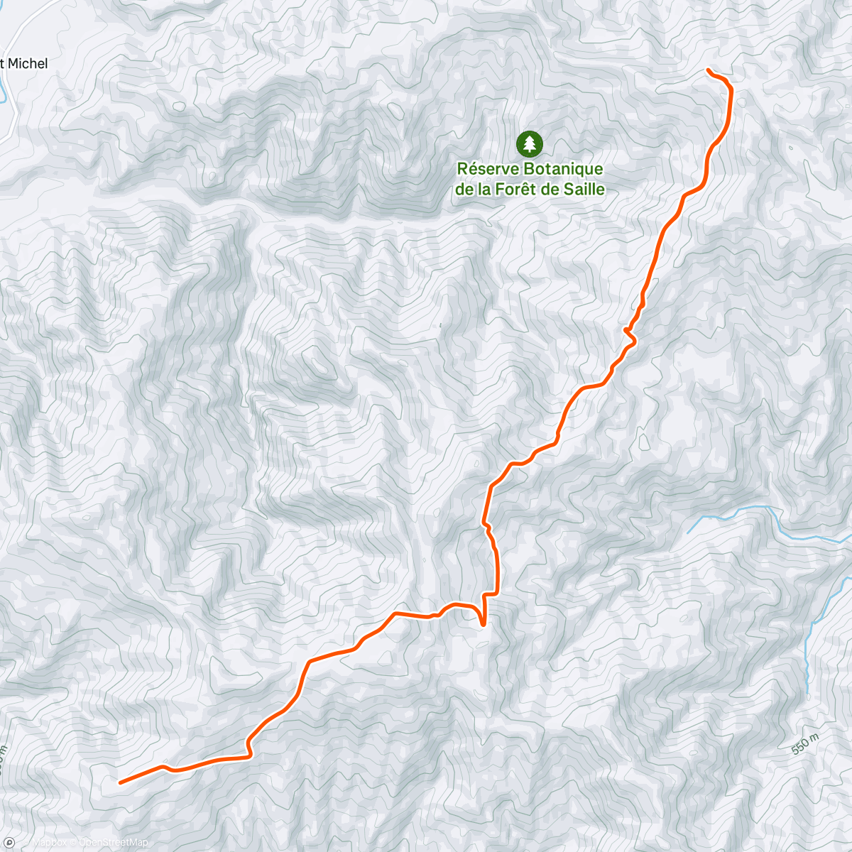 Map of the activity, Zwift - Intervals 5*7\3 (210, 4×215w) on Ven-Top in France