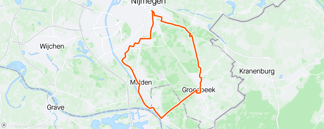 Map of the activity, Derde dag 4 daagse