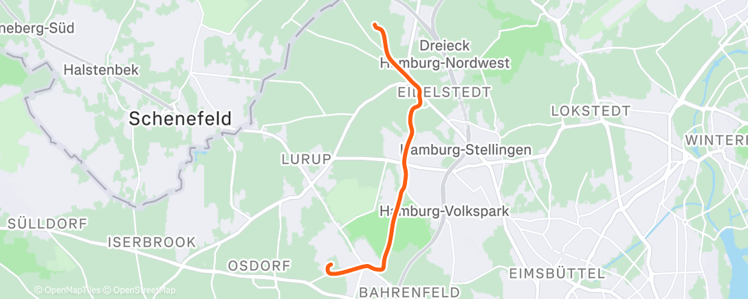 Map of the activity, Morning Ride