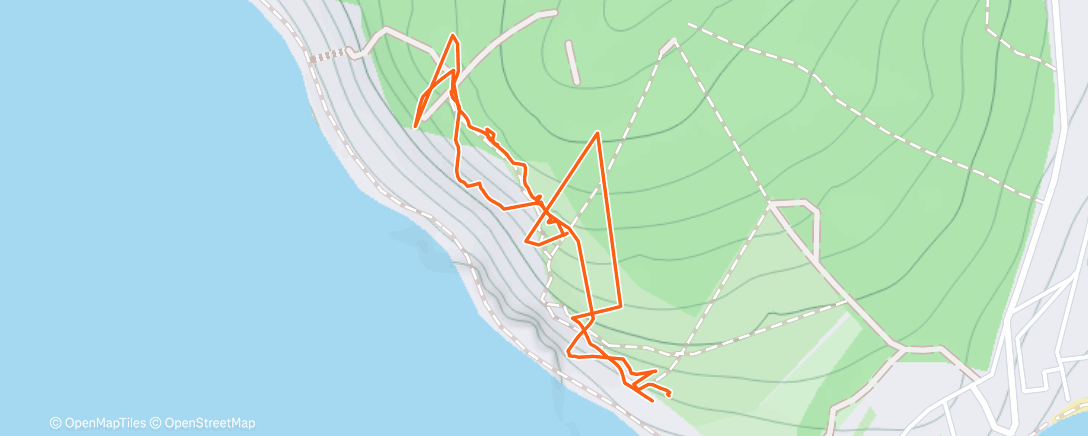 Map of the activity, Дневная прогулка