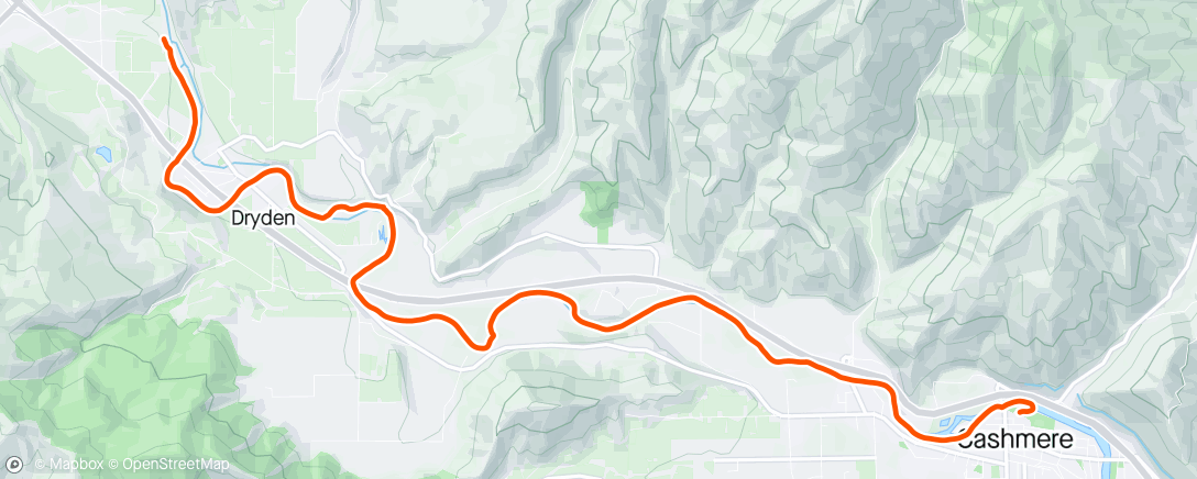 Map of the activity, Wenatchee River Raft - Weekend of Sport Event 2, w/Lucas, Ashley and Tony and ‘Tino
