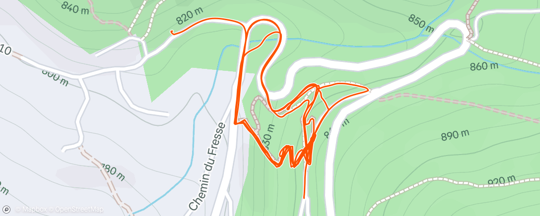 Map of the activity, Sortie en VTT électrique dans l'après-midi