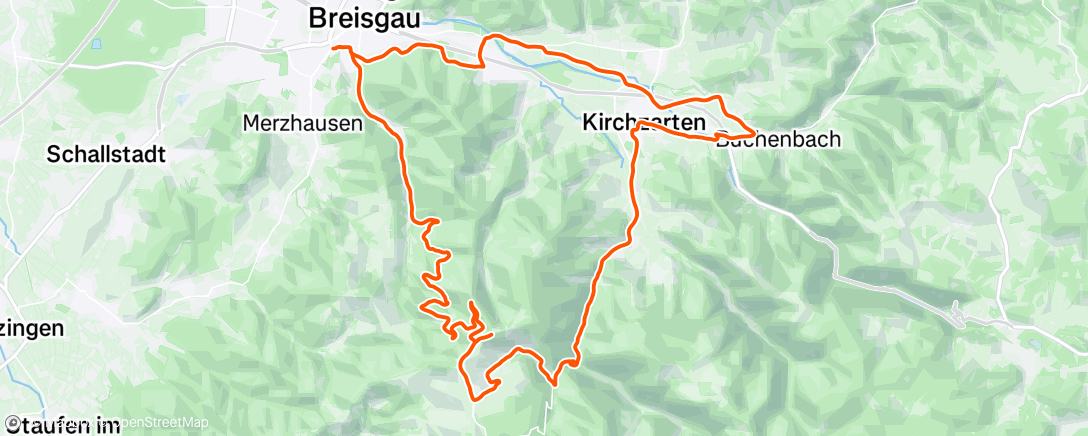 Map of the activity, Fahrt am Nachmittag