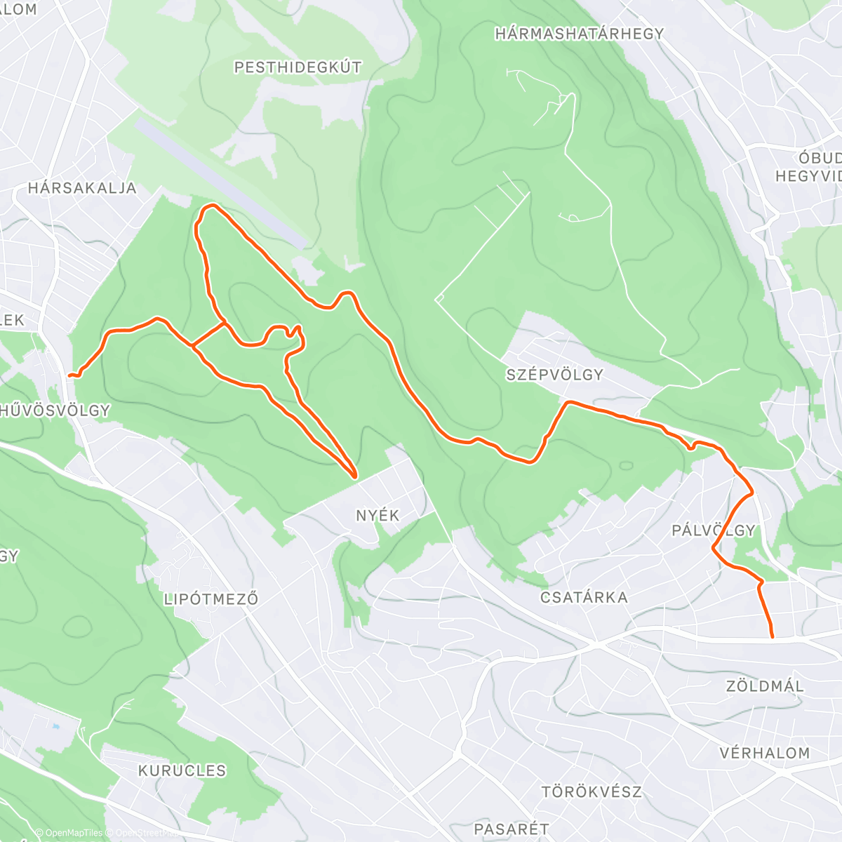 Карта физической активности (Vadaskerti fokozó)