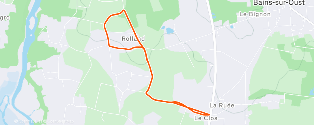 Map of the activity, 7️⃣7️⃣9️⃣ - 🩵 - Morning Run