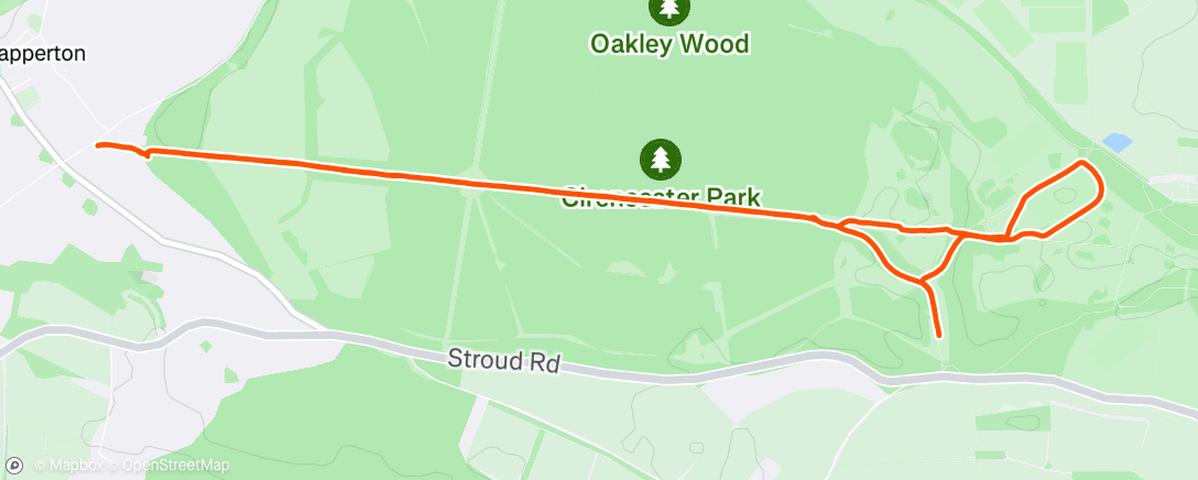 Map of the activity, Morning Trail Run