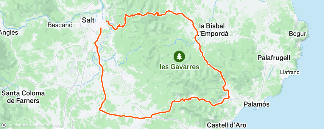 Map of the activity, Morning Ride