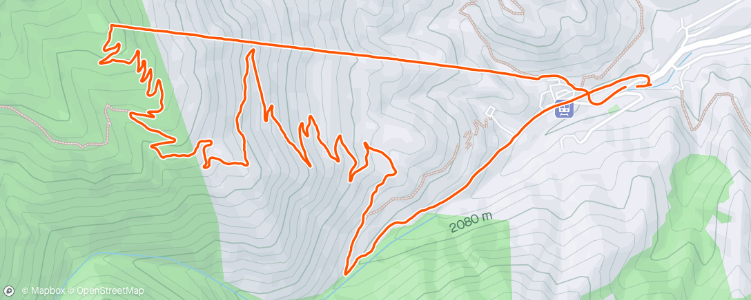 Map of the activity, Evening Run