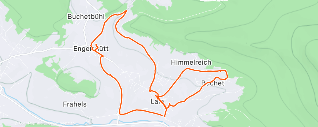 Карта физической активности (Wanderung am Morgen)