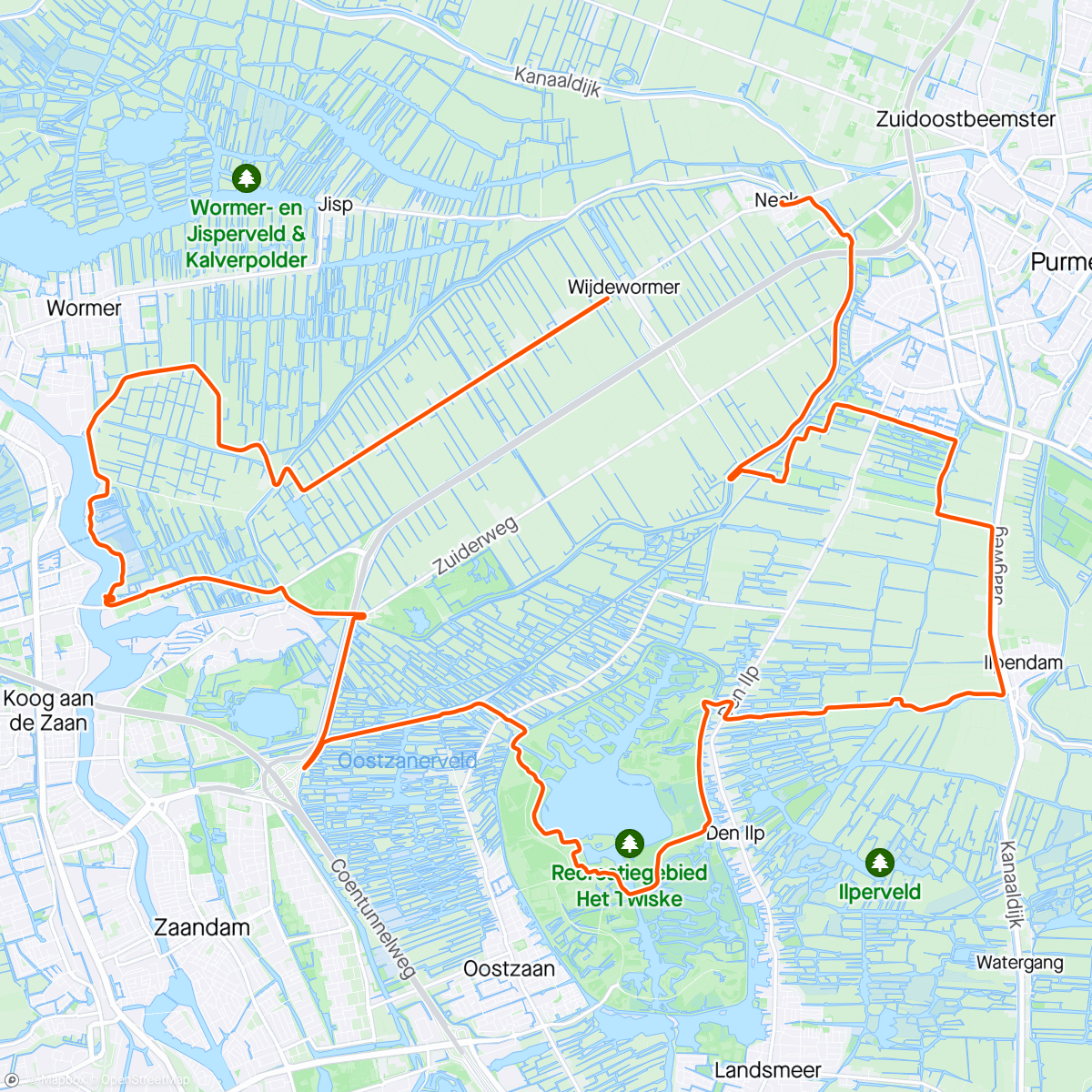 Map of the activity, Scooterexperience met de praktijk