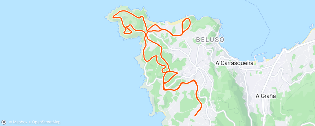 アクティビティ「Bicicleta por la mañana」の地図