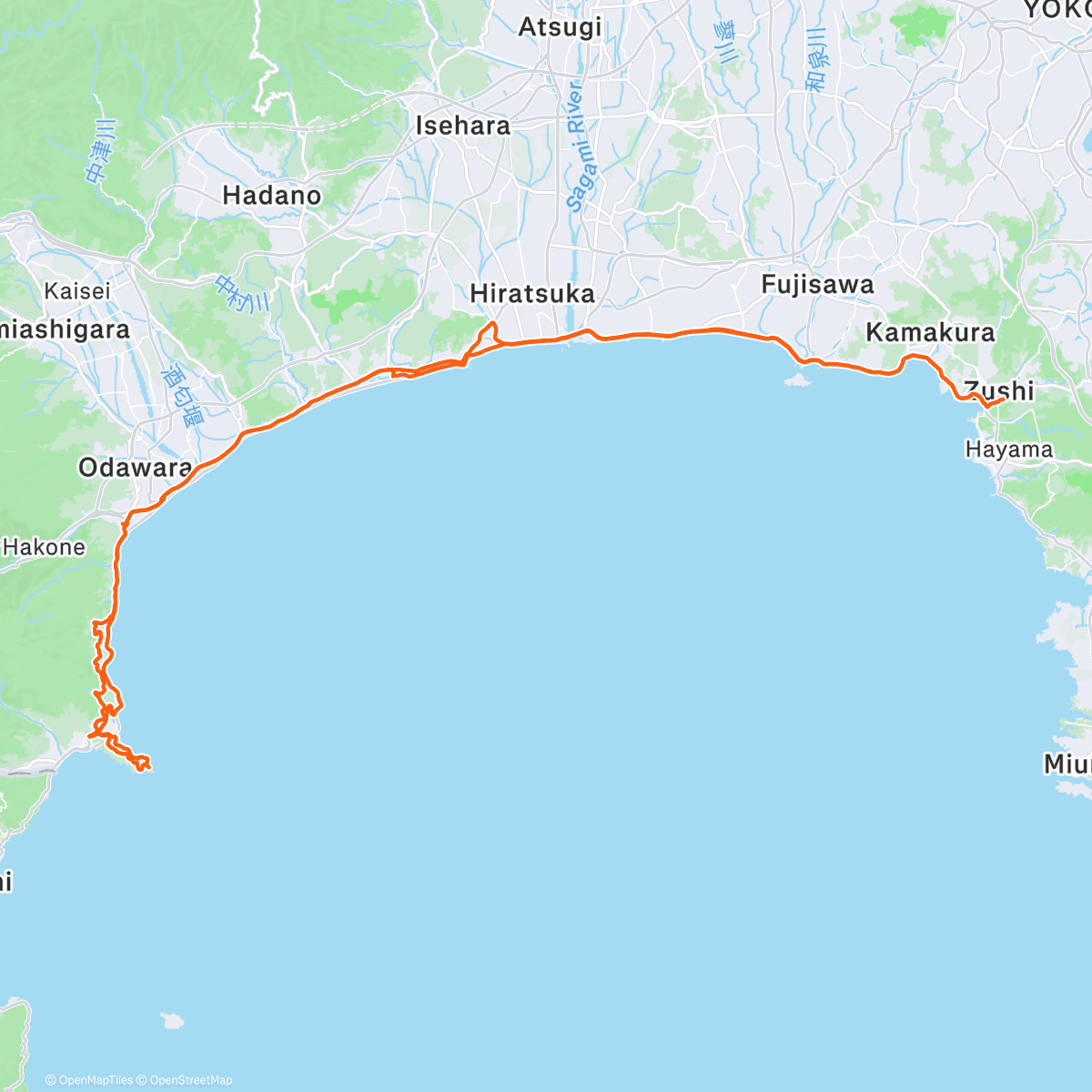 Map of the activity, Gabbiano Cycling Club training ride