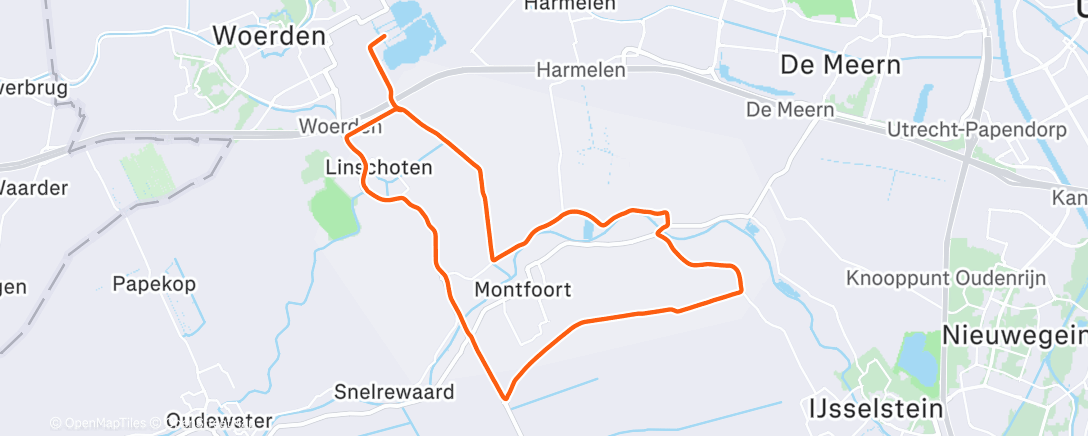 Map of the activity, Morning Ride