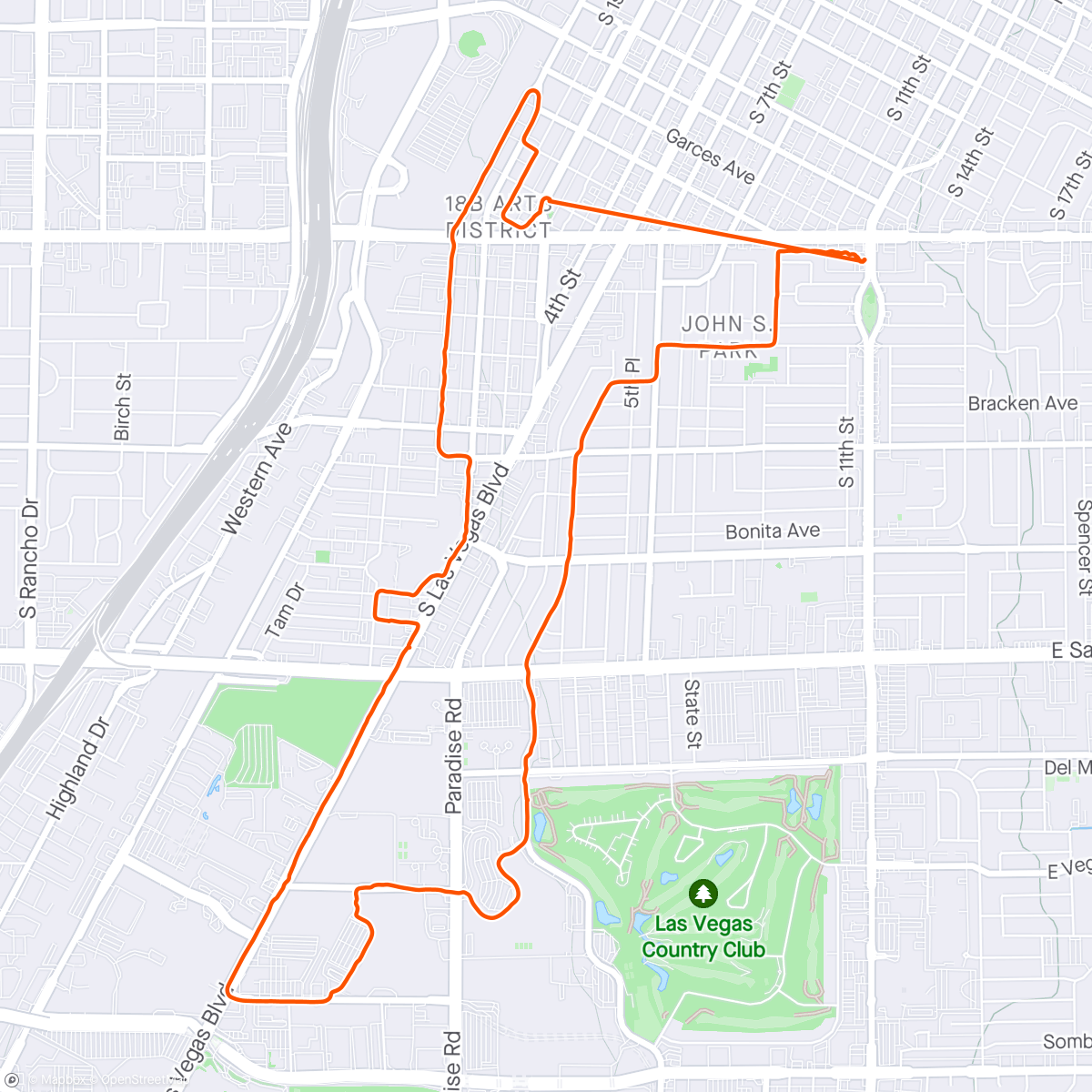 Map of the activity, We'd Humpday ride