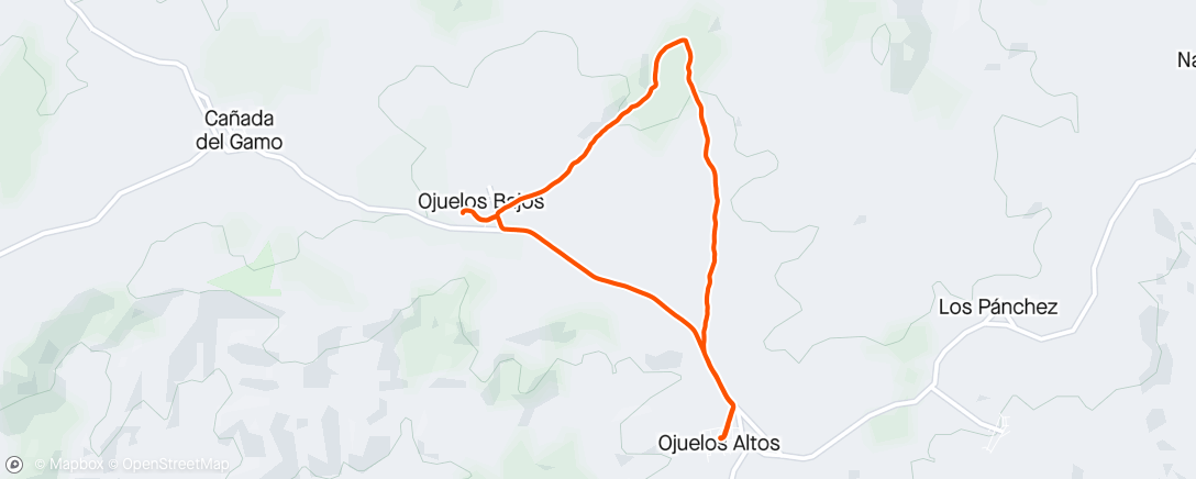 Map of the activity, Caminata de mañana