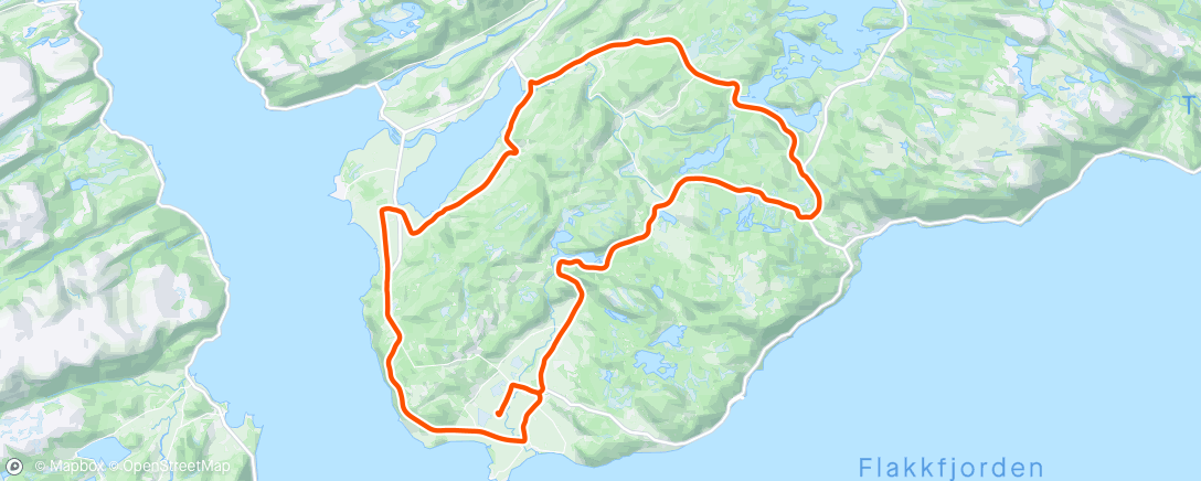 Map of the activity, Afternoon motvind Ride med Arnis og Sander💨