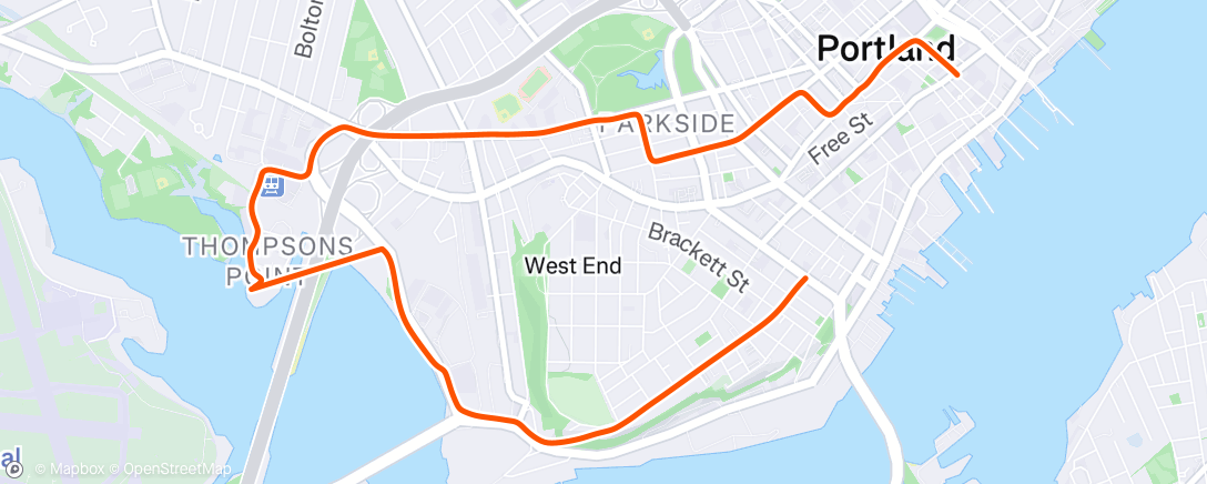 Map of the activity, Afternoon Ride