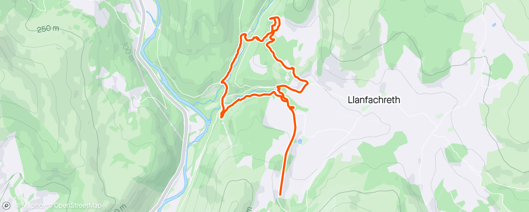 「Llanfachreth」活動的地圖