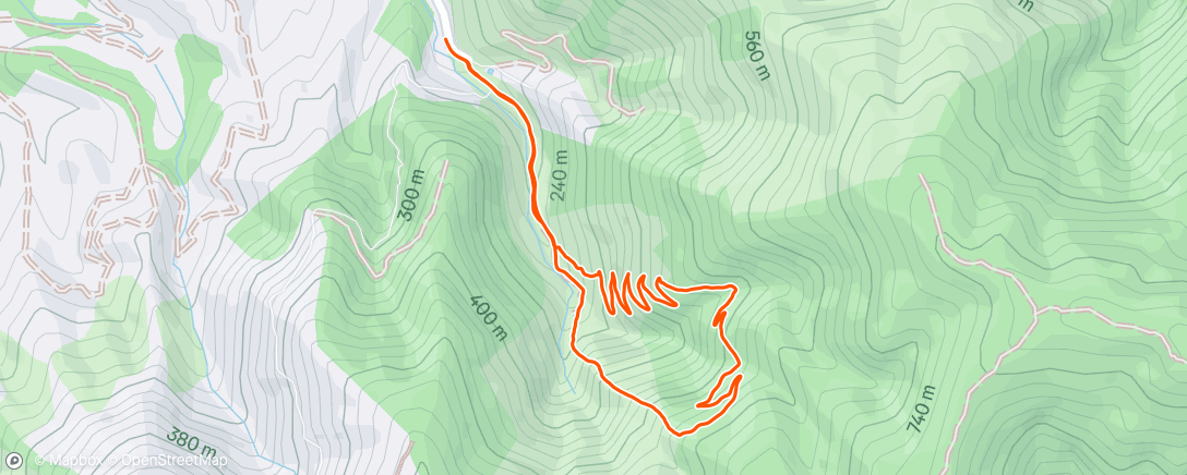 Map of the activity, Morning Run