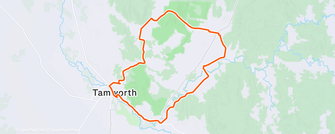 Map of the activity, Lunch Run