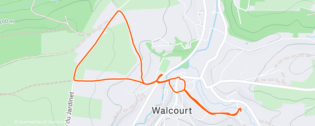 アクティビティ「Journée de repos bien méritée 😍🚶🏽‍♀️☃️❄️」の地図