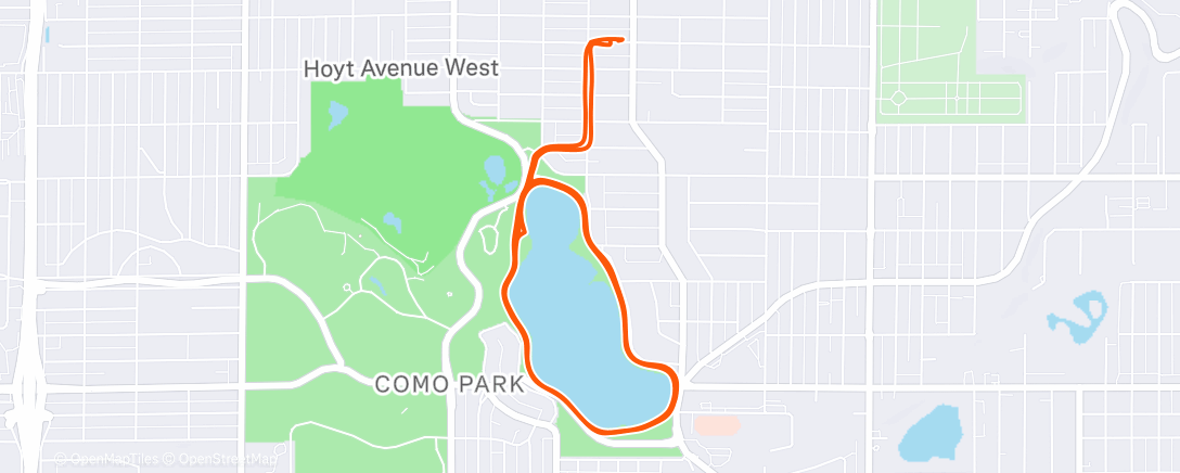 Map of the activity, Lunch Run