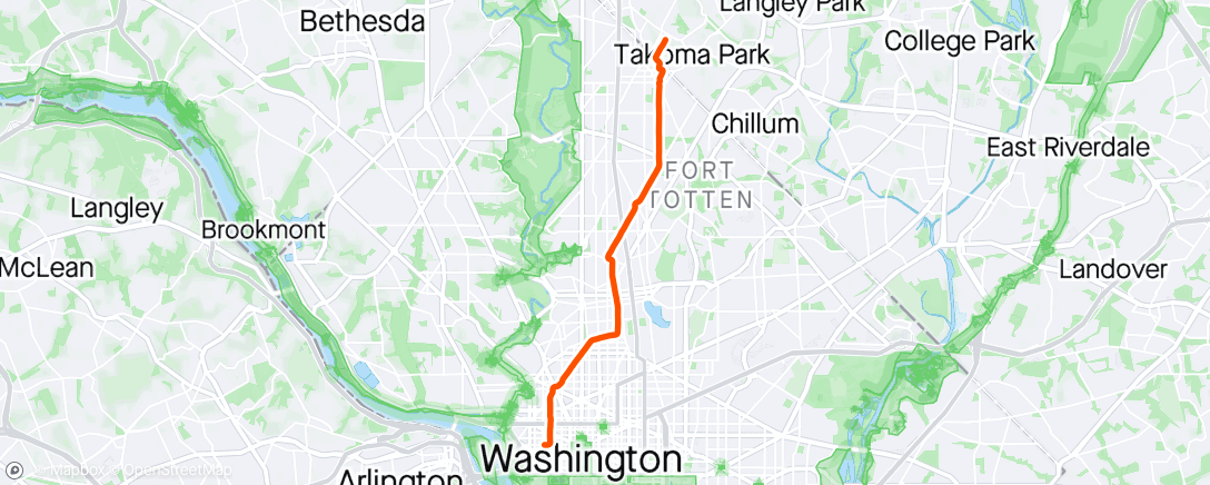 Mapa de la actividad (Morning Ride)