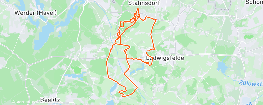 Map of the activity, Morning Ride