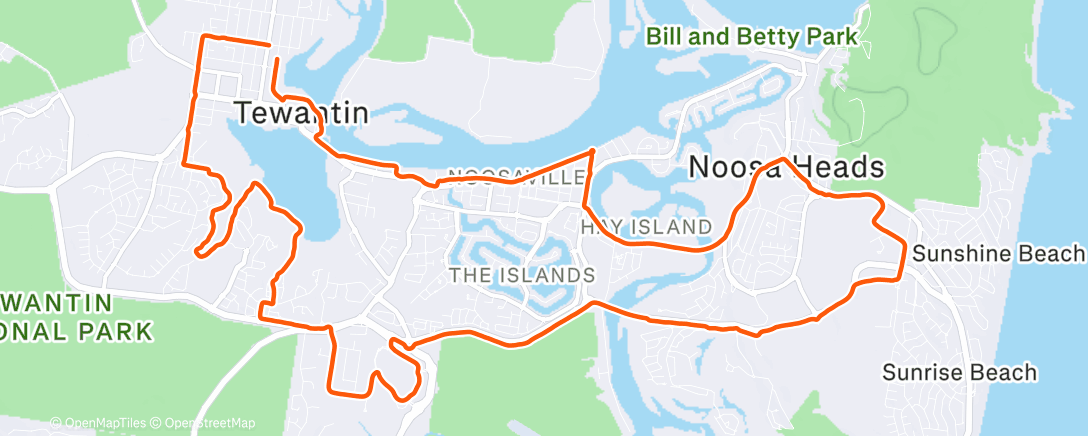 Map of the activity, Morning Ride 20/12/2025