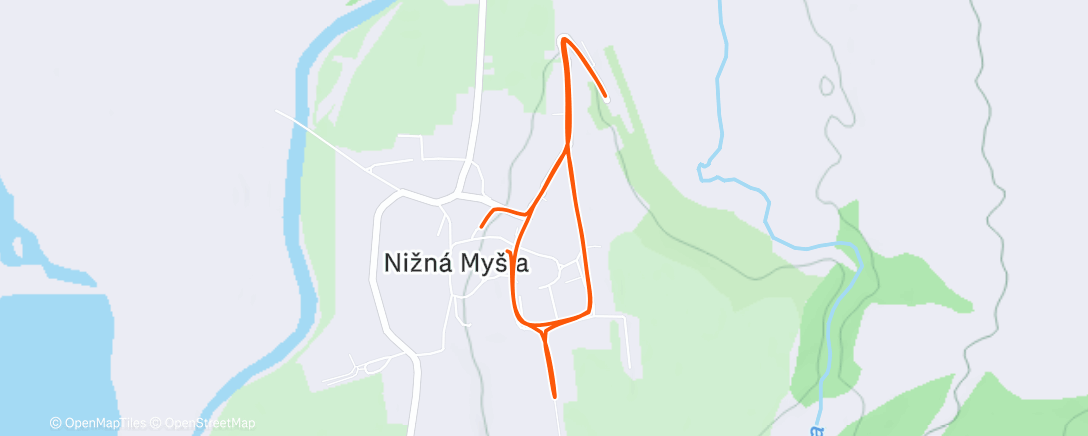 Map of the activity, Morning Run