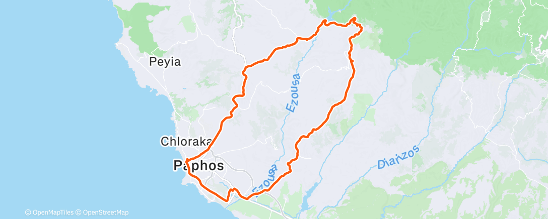 Map of the activity, Morning Ride