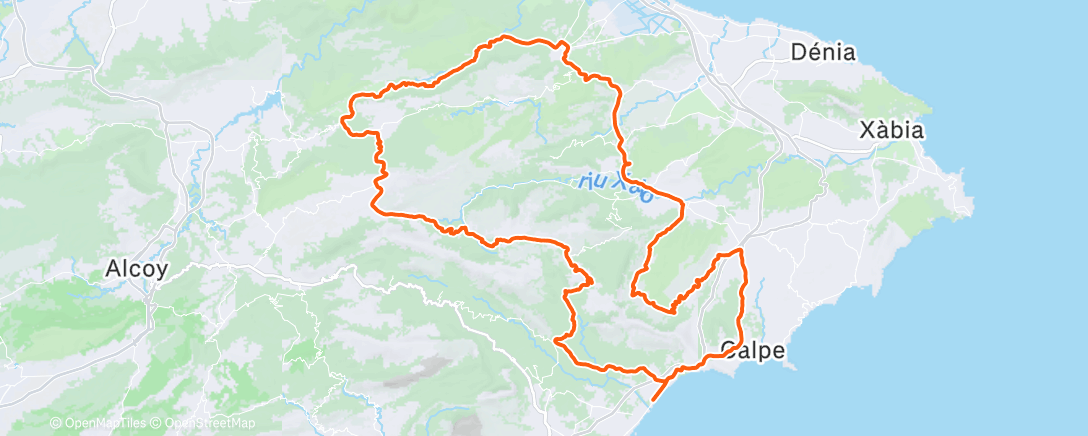 Map of the activity, Morning Ride