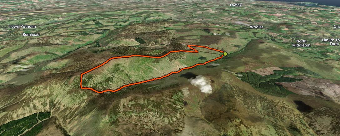 Map of the activity, The Classic Cheviot