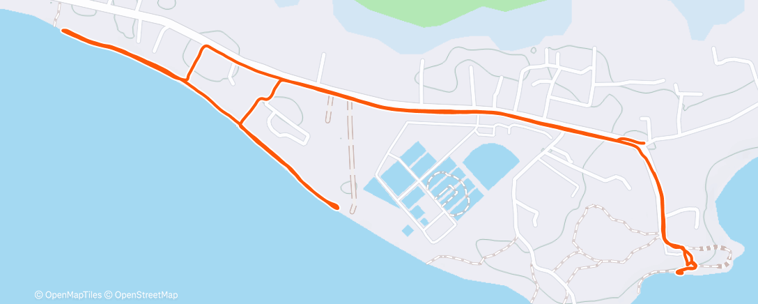 Map of the activity, Morning Run