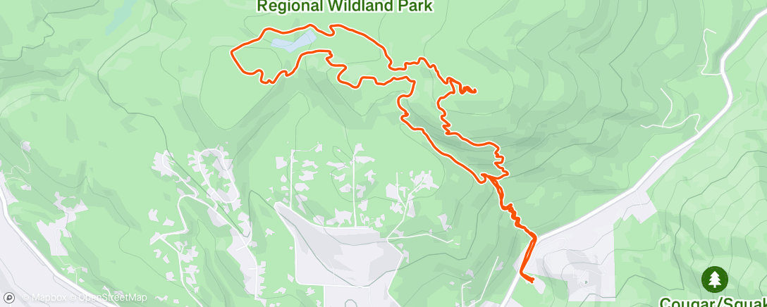 Map of the activity, Lunch Run