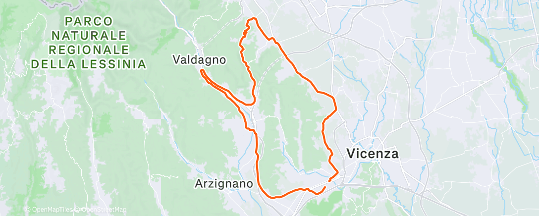 Map of the activity, Morning Ride